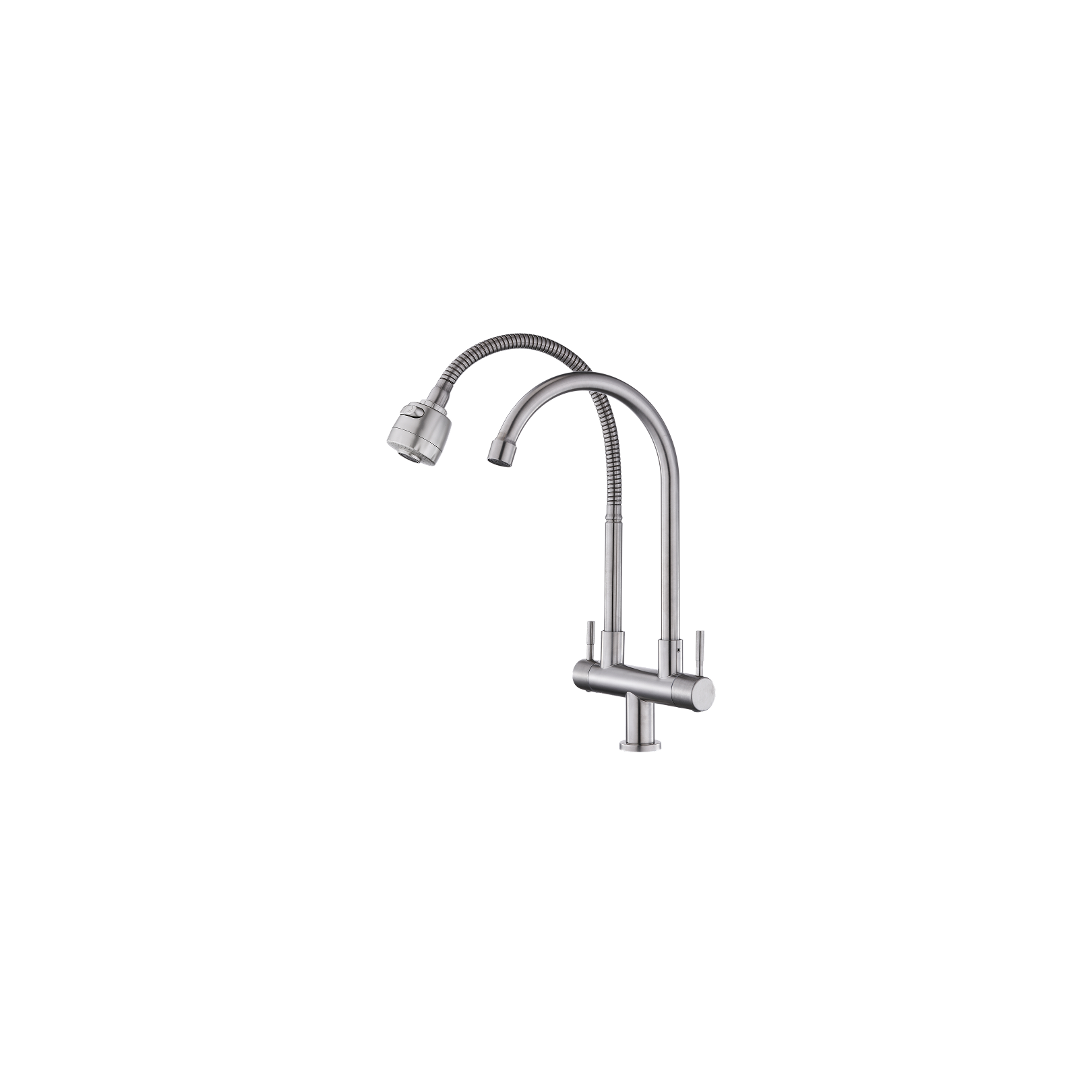 Dual-Head Kitchen Faucet